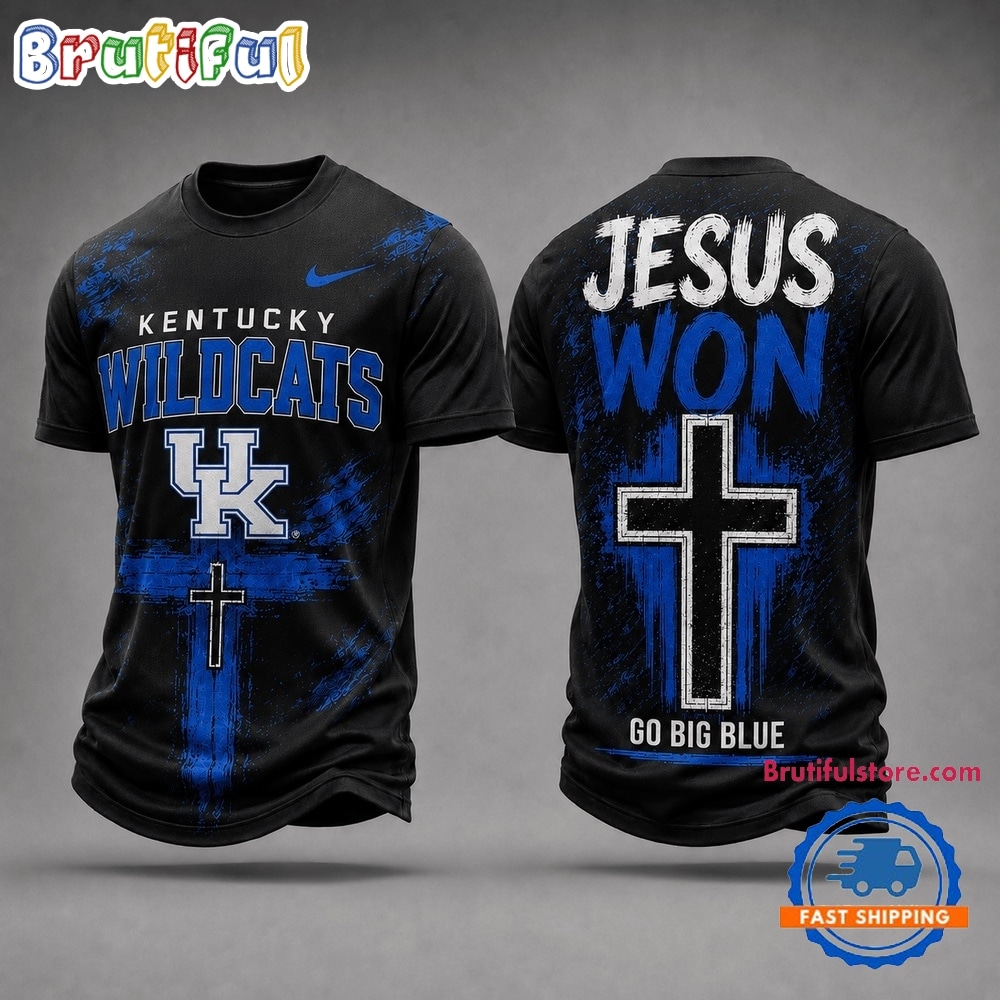Kentucky Wildcats Ncaa Jesus Won 3d Shirt
