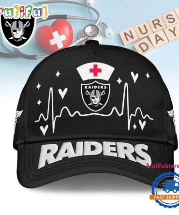 Las Vegas Raiders 2026 Nfl Nurse Vibes Classic Cap