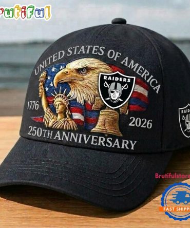 Las Vegas Raiders 250Th Anniversary Of America Classic Cap