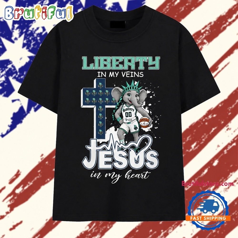 Liberty In My Veins Jesus In My Heart T Shirt