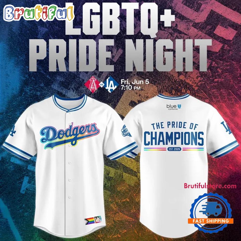 Los Angeles Dodgers 2026 Lgbtq Pride Night Baseball Jersey
