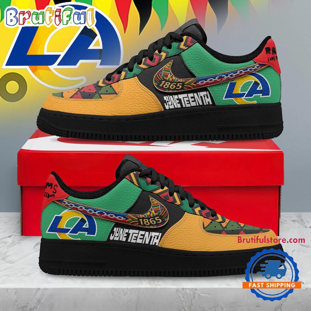 Los Angeles Rams 2026 Nfl Juneteenth Air Force 1 Shoes Sneaker