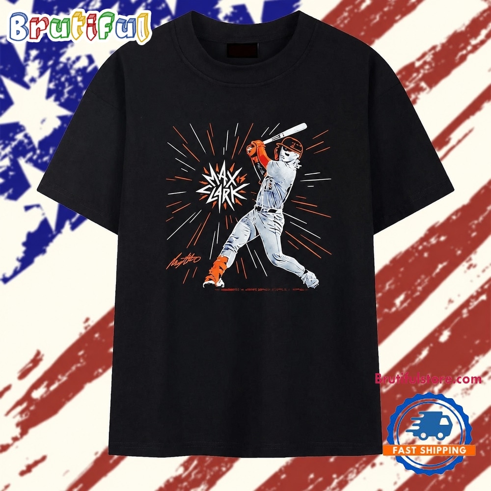 Max Clark Baseball Signature Mlb Prospect T Shirt