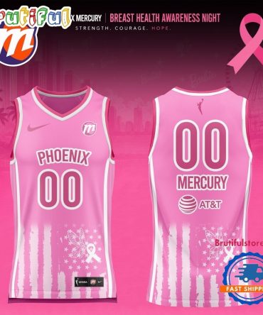 Phoenix Mercury 2026 Wnba Breast Health Awareness Night Limited Edition Basketball Jersey