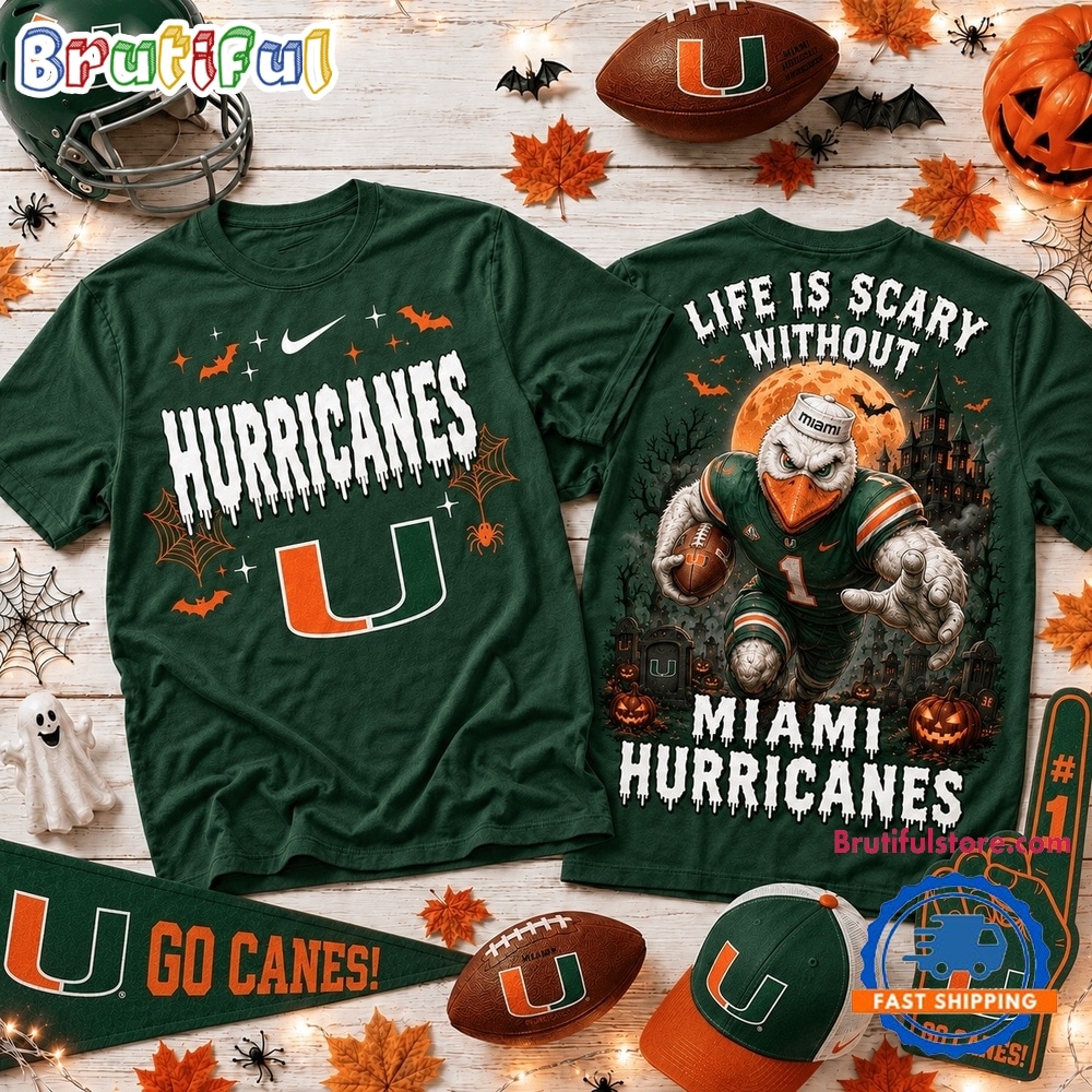 Miami Hurricanes 2026 Ncaa Halloween 3d Shirt
