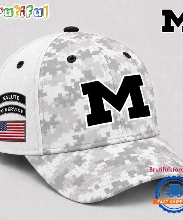 Michigan Wolverines 2026 Ncaa Veterans Salute To Service Camo Classic Cap