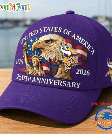 Minnesota Vikings 250Th Anniversary Of America Classic Cap
