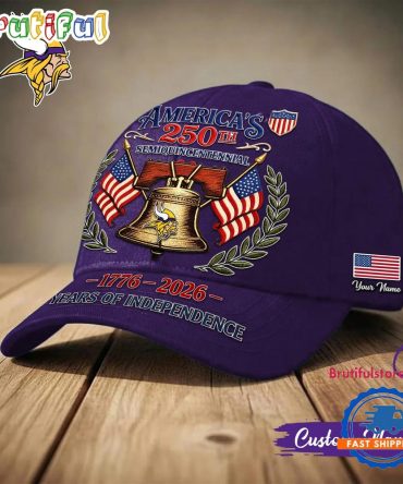 Minnesota Vikings Nfl 1776-2026 Years Of Independence Classic Cap