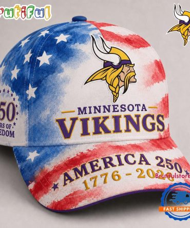 Minnesota Vikings Nfl America 250 Years Of Freedom Classic Cap