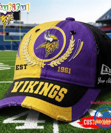 Minnesota Vikings Nfl Split Color New Era Classic Cap