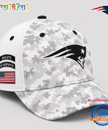 New England Patriots 2026 Nfl Salute To Service Digital Camo Baseball Cap