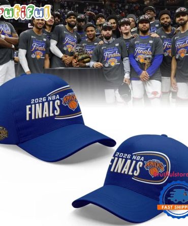 New York Knicks 2026 Eastern Conference Champions Locker Room Blue Cap
