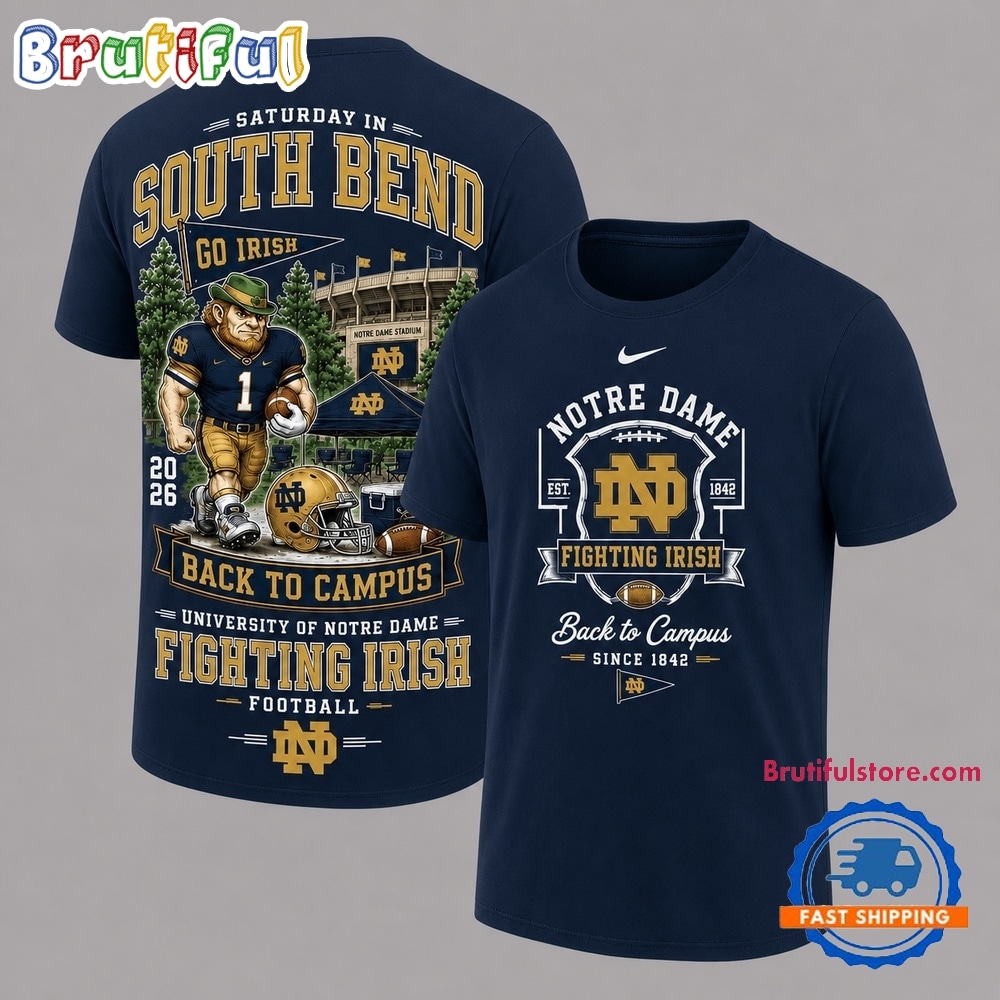 Notre Dame Fighting Irish 2026 Ncaa Back To Campus 3D Shirt