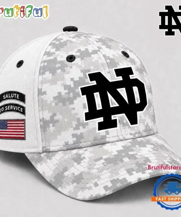 Notre Dame Fighting Irish 2026 Ncaa Veterans Salute To Service Camo Classic Cap