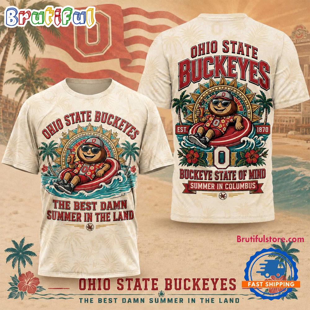 Ohio State Buckeyes 2026 Ncaa Summer Limited Edition 3D T Shirt