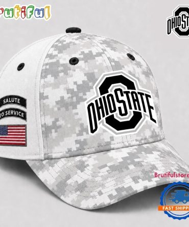 Ohio State Buckeyes 2026 Ncaa Veterans Salute To Service Camo Classic Cap