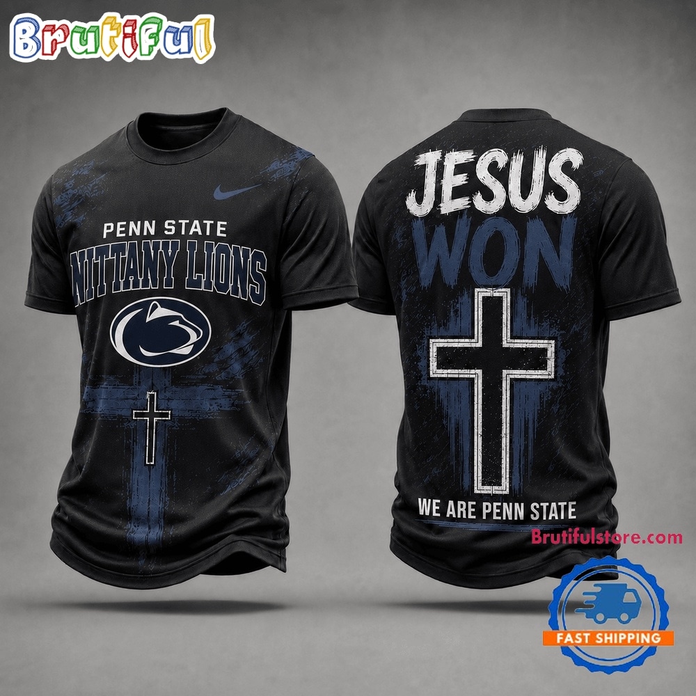 Penn State Nittany Lions Ncaa Jesus Won 3d Shirt