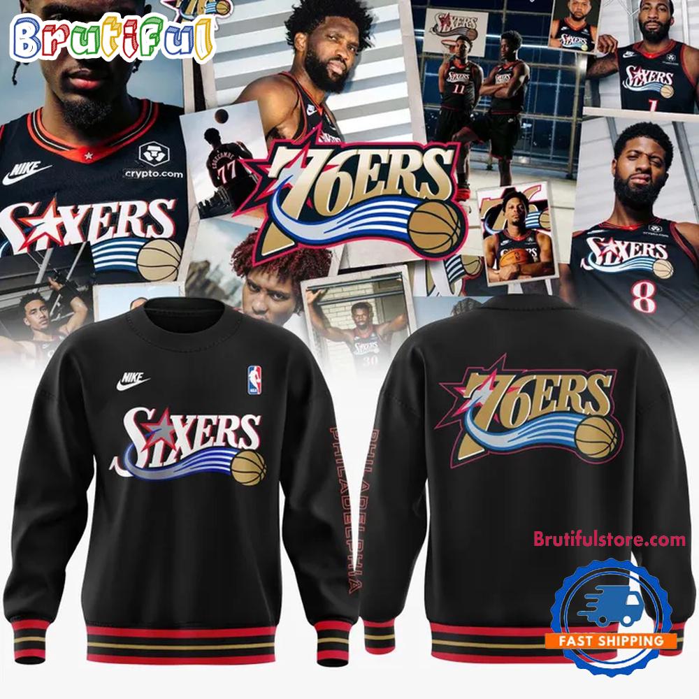 Philadelphia 76Ers Back In Black 2026 Limited Edition Sweatshirt