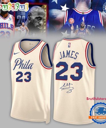 Philadelphia 76Ers Lebron James Signed Custom Basketball Jersey