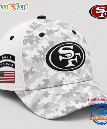 San Francisco 49Ers 2026 Nfl Salute To Service Digital Camo Baseball Cap