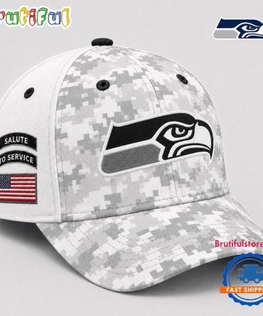 Seattle Seahawks 2026 Nfl Salute To Service Digital Camo Baseball Cap