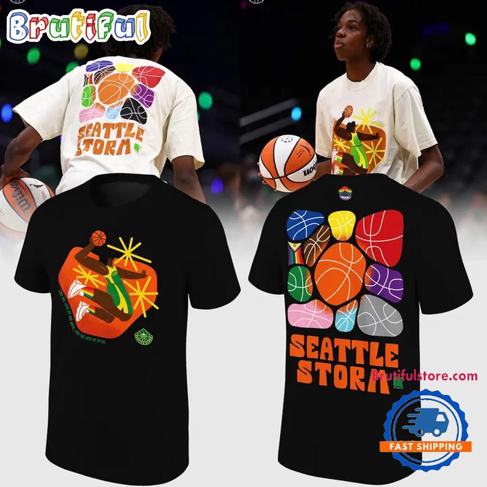 Seattle Storm X Pride Night 2026 Black T Shirt