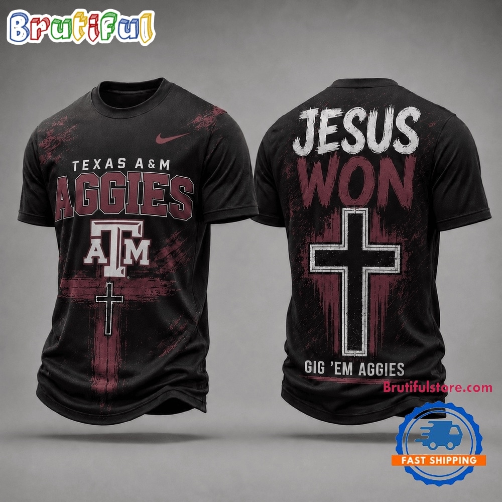 Texas A&m Aggies Ncaa Jesus Won 3d Shirt