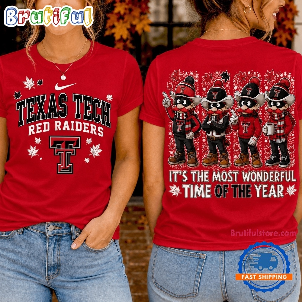 Texas Tech Red Raiders 2026 Ncaa Autumn Festive Cheer T Shirt