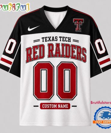 Texas Tech Red Raiders Ncaa College Team Pride Personalized Football Jersey