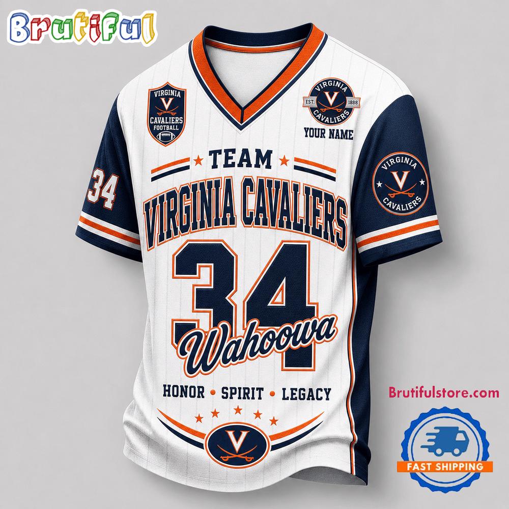 Virginia Cavaliers Ncaa Team Legacy Personalized Football Jersey