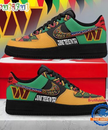 Washington Commanders 2026 Nfl Juneteenth Air Force 1 Shoes Sneaker