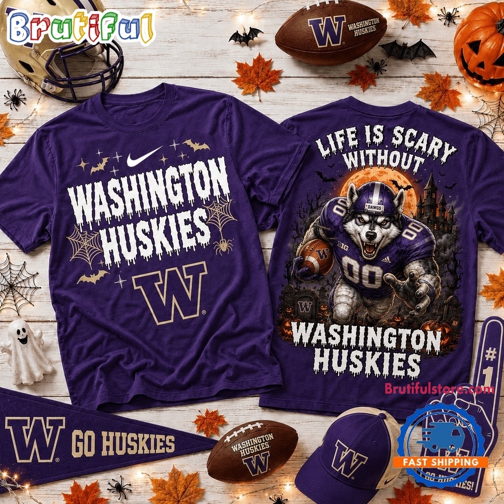 Washington Huskies 2026 Ncaa Halloween 3d Shirt