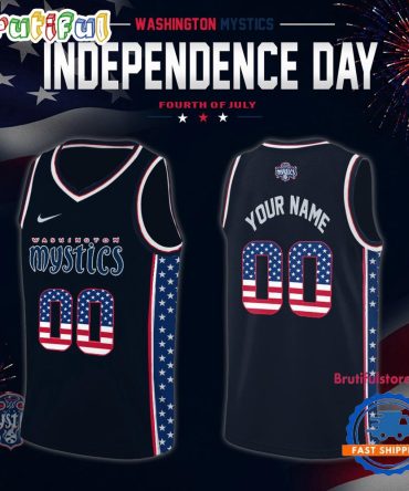 Washington Mystics 2026 Wnba X Independence Day Jersey Limited Edition Black Basketball Jersey