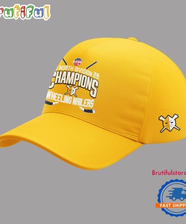 Wheeling Nailers 2026 North Division Champions Yellow Cap