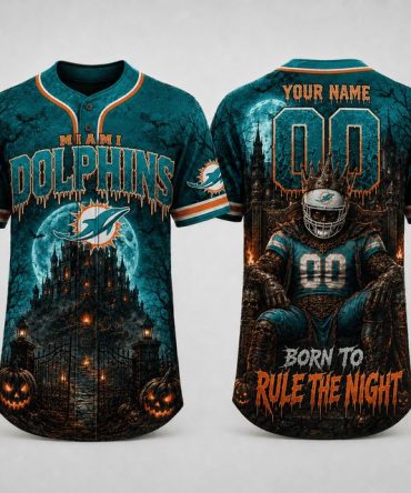 Miami Dolphins ,Nfl Halloween Baseball Jersey Gifts For Fan - Limited Edition