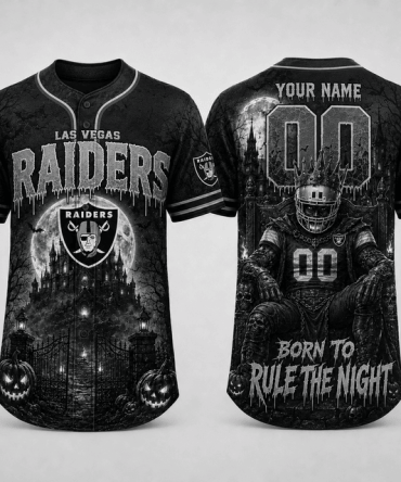 Las Vegas Raiders ,Nfl Halloween Baseball Jersey Gifts For Fan - Limited Edition