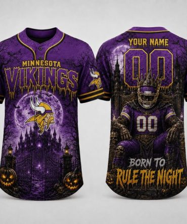 Minnesota Vikings ,Nfl Halloween Baseball Jersey Gifts For Fan - Limited Edition