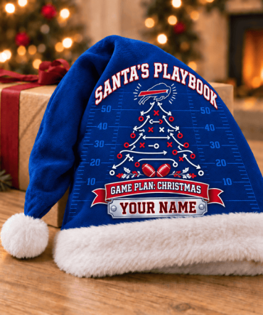 Buffalo Bills ,Santa’S Playbook Nfl Santa Hat Custom Name Christmas Gift For Fan - Limited Edition