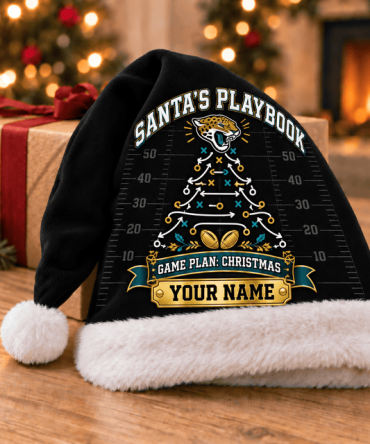 Jacksonville Jaguars ,Santa’S Playbook Nfl Santa Hat Custom Name Christmas Gift For Fan - Limited Edition