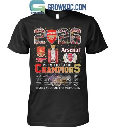 2026 Premier League Arsenal Champions T-Shirt