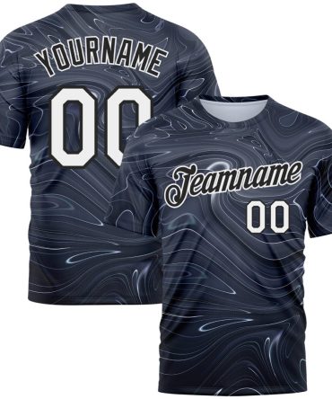 Custom 3D Pattern Design Abstract Liquid Marbling Fluid Art Performance T-Shirt, For Football, Baseball, Hockey, Basketball, Softball & Rugby Fans