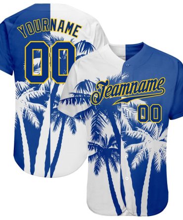 Custom 3D Pattern Design Hawaii Coconut Trees Baseball Jersey, Gift For Baseball Fans