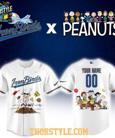 Aberdeen Ironbirds Peanuts Night 2026 Minor League Personalized Jersey