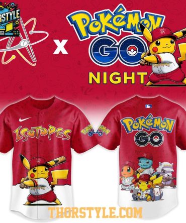 Albuquerque Isotopes Pokemon Go Night 2026 Tourament Baseball Jersey