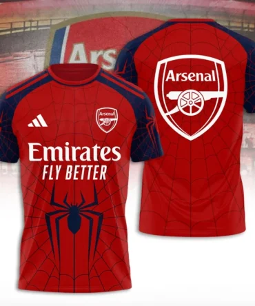 Arsenal Fc X Spider-Man 3D Apparel, Shirt Hoodie