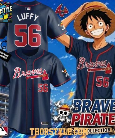Atlanta Braves X One Piece 2026 Pirates Night Baseball Jersey