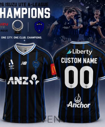 Auckland Fc A-League 2025/2026 Custom Football Jersey Limited Version