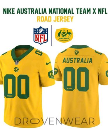 Australia Football Federation X Nfl Special Road Jersey