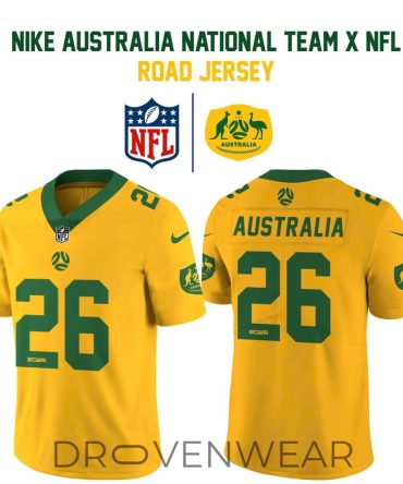 Australia National Team Nfl-Inspired Road Game Jersey By Nike