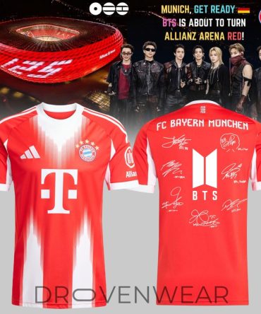 Bts X Fc Bayern München Limited Edition Soccer Jersey